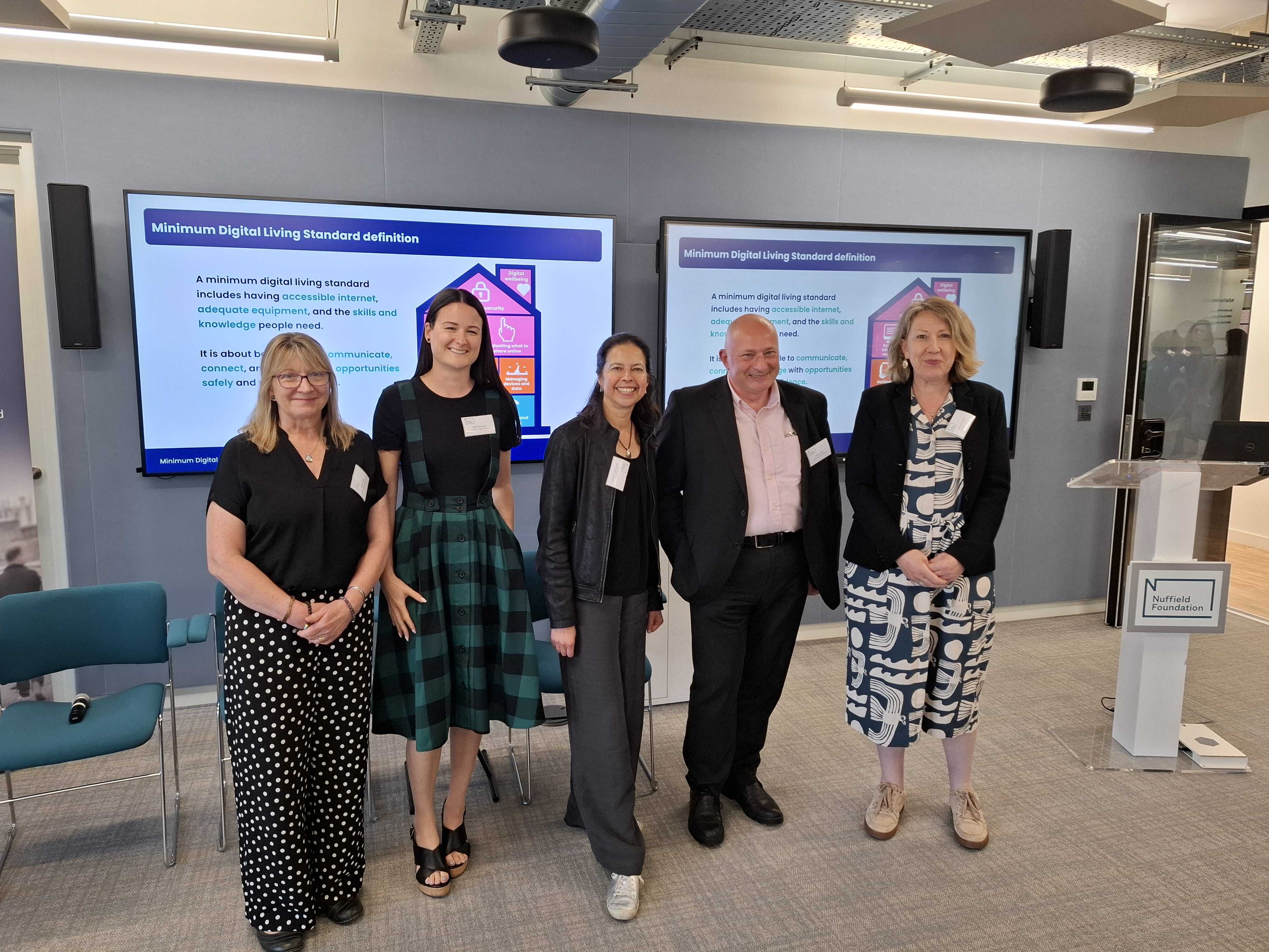 Members of the MDLS team standing in a row